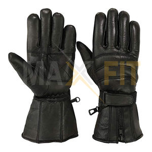 Gants de moto en cuir de chèvre pour hommes, protection complète des doigts, résistant aux chocs, de haute qualité, à la mode - Product Image 1