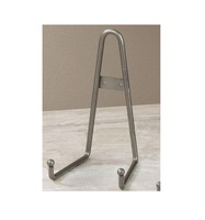 Support de plaque métallique en fer blanc à pied incurvé avec coussinets fins pour assiettes en porcelaine bols en céramique ou carreaux de verre