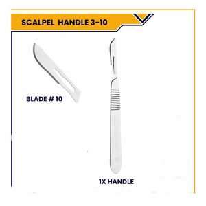 Mango de hoja de bisturí 3 Mango de bisturí No. 3 Herramienta quirúrgica versátil para profesionales médicos Mango de bisturí No. 3 Mango de bisturí quirúrgico Instrumentos quirúrgicos - Product Image 5
