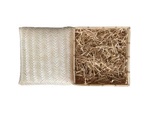 Vietnam Meilleure vente panier de tissage bambou pour la maison stockage artisanat tissé tissage écologique boîte panier de rangement en bambou - Product Image 3