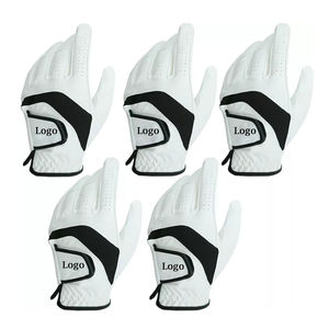 Gants de golf pour hommes en cuir Cabretta de haute qualité, best-sellers, design sportif personnalisé, antidérapants, imperméables, poignets ajustables - Product Image 2