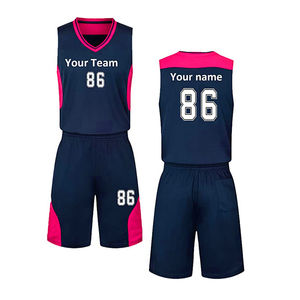 Uniforme de baloncesto OEM hecho a medida tela transpirable de secado rápido de alta calidad nuevo diseño logotipo personalizado Opción de talla grande al por mayor - Product Image 2