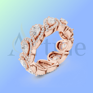 Bijou Bague en or 18 carats avec motif gravé - Product Image 1