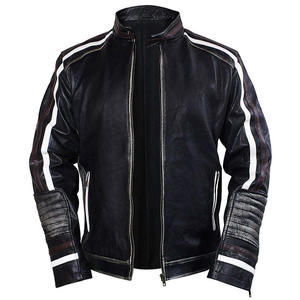 Veste en cuir tendance personnalisée pour hommes Meilleur prix Veste en cuir à capuche de qualité Veste en cuir tendance fabriquée au Pakistan - Product Image 2