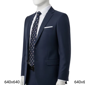 Corbata de poliéster bordada informal con impresión de transferencia de calor, corbata Formal suave y duradera para uso en bodas y oficinas de negocios - Product Image 3