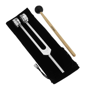 Juego profesional de 2 uds., 128HZ, aleación de aluminio, diapasón médico, juego de bolas de martillo Chakra, instrumento Musical de curación médica - Product Image 1