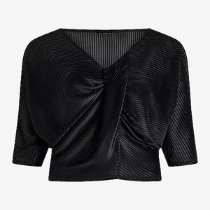 2024 camiseta informal de manga corta con cuello en V de alta calidad para mujer con decoración de botones, gran oferta de verano asequible - Product Image 4