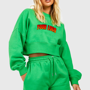 Ventes en gros de sweats à capuche pour femmes en coton 100% surdimensionnés à épaules tombantes, couleur unie, streetwear, hip hop, hiver, avec capuche avant - Product Image 6
