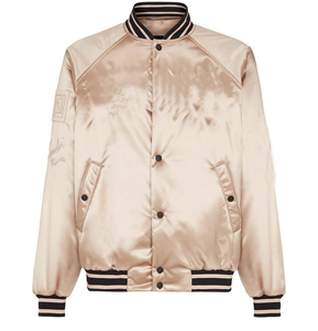 Venta al por mayor de los hombres de secado rápido Varsity chaqueta de béisbol cortavientos de algodón de seda impermeable Varsity chaqueta para los hombres - Product Image 1