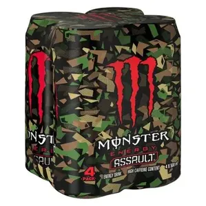 Venta al por mayor de fábrica: Paquete de 12 latas de Monster Energy Assault de 473 ml con sabores surtidos, bebidas energéticas para deportes, gimnasio y refuerzos diarios. - Product Image 1
