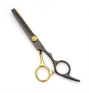 Ciseaux de cheveux de coiffeur en acier inoxydable professionnels Kit de coupe et de cisaillement amincissant de cheveux de beauté - Product Image 3