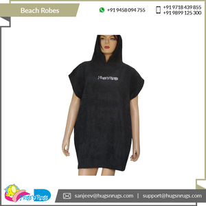 Vente en gros de robes de plage 100% coton douces et confortables avec un design de logo brodé attrayant logo personnalisé disponible pour adultes - Product Image 5