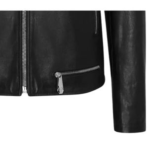 Veste d'hiver en peau de mouton véritable originale pour homme, col montant, logo frontal, imperméable, écologique, OEM, haute qualité, personnalisée, élégante - Product Image 5