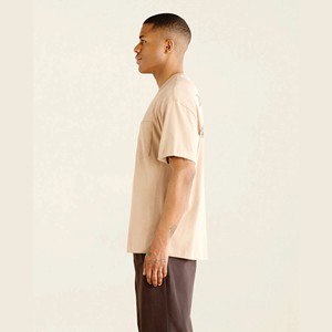 Camiseta deportiva clásica de cuello redondo al por mayor: Top informal de corte relajado de secado rápido para hombre, mezcla de algodón y poliéster - Product Image 5