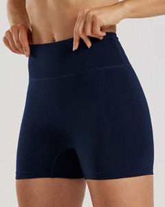 Pantalones cortos de mujer esenciales Azul zafiro de alta calidad, pantalones cortos de cintura alta para mujer, pantalones cortos transpirables para entrenamiento físico que absorben el sudor - Product Image 6