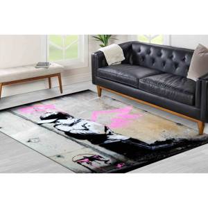 Alfombra Street Art Banksy Angel Boy: Alfombra Personalizada con Estampado Grueso, Alfombra Delgada No Tejida - Product Image 5