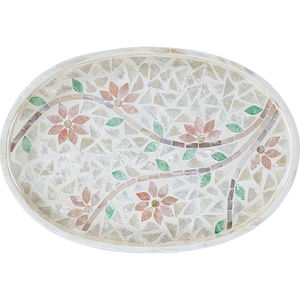 ถาดฝังมุกแม่ของทำมือถาดเสิร์ฟเปลือกหอยสำหรับตกแต่งบ้านและของขวัญ - Product Image 2