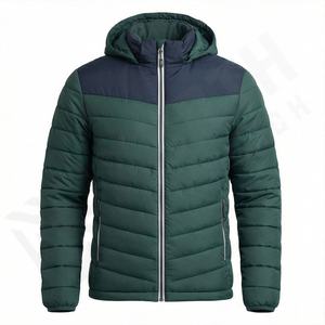 Winter <b>Men's</b> Warm Cotton Fleece Formal Hooded Parkas Windbreaker Outerwear Custom - Product Image 1
