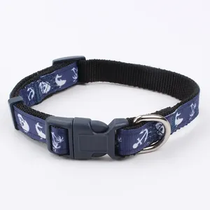 Collar de perro ajustable de lujo, estampado de nailon de la mejor calidad con decoración de plumas, Material de poliéster - Product Image 4
