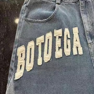 Nuevo 2025 venta al por mayor de alta personalización ZY hombres personalizados Y2k pantalones cortos de mezclilla bordados bolsillo trasero Streetwear Baggy Skate shorts - Product Image 4