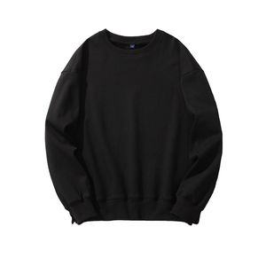 Sudadera de Forro Polar Unisex de Algodón en Blanco al por Mayor, Logotipo Personalizado Estampado, Sudadera Lisa Extra Grande con Cuello Redondo Personalizada para Hombre - Product Image 3