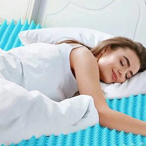 Atacado Full Size Sleeping Wave Cooling Gel Infundido Memória Espuma Colchão <span class=keywords><strong>Topper</strong></span> Com Tampa Removível - Product Image 4