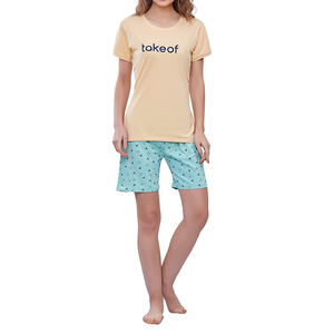 Dernière arrivée les plus populaires femmes chemise et short ensemble dernier style vêtements de sport femmes t shirt et short ensemble OEM Service de gros - Product Image 1
