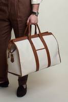 Sac de voyage en cuir imperméable de style vintage haut de gamme pour exportateurs indiens, 20-36L, fermeture éclair personnalisable, écologique, pour le camping