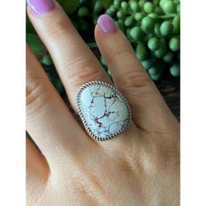 Bague artisanale pour homme avec pierre naturelle et argent sterling - Motif cheval sauvage Taille 8.75 - Product Image 2