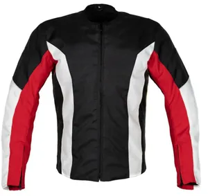 Motorcycle biker Jacket With Rubber padded leather jacket For Men Women