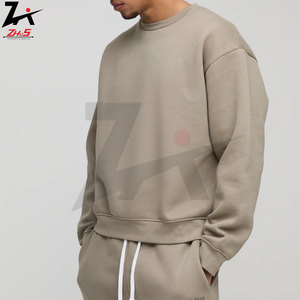 Regular Fit Boxy Unisex Winter Breathable Eco-Friendly 100% Cotton Tracksuit <b>Set</b> Hooded Lounge Joggers Streetwear Custom Logo - Product Image 4