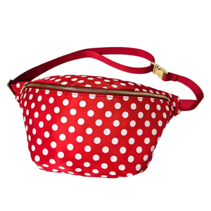 Riñonera impermeable de nailon con logotipo personalizado, riñonera Unisex con cremallera y lunares, OEM fabricado en Vietnam - Product Image 1