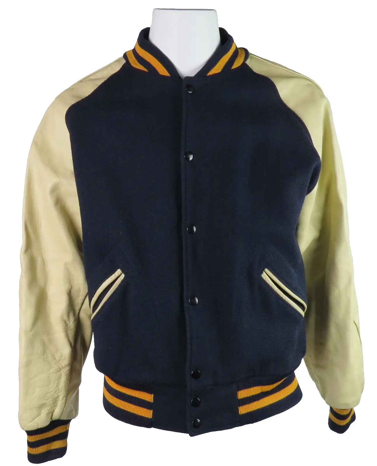 Леттерман пальто осень однотонные повседневные кожаные рукава шерстяные унисекс винтажные бейсбольные куртки для мужчин