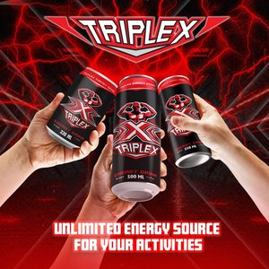 Boisson énergisante Triple X sans sucre 250ml en canette aluminium, faible en gras, caféinée, fabriquée au Vietnam - Product Image 2
