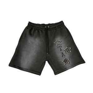 Baggy urbain shorts hommes streetwear surdimensionné respirant cordon hip hop mode coupe ample coton été style décontracté - Product Image 1