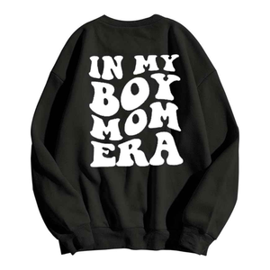 Bajo MOQ Blanco Impreso Loose Fit Sudaderas de mujer de gran tamaño Invierno Casual Custom Drop Shoulder Sudaderas - Product Image 4