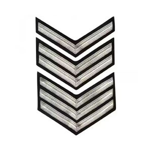 Insignia de Chevron de Alta Calidad para Uniformes, Parches y Emblemas Bordados Decorativos para Trajes Formales, Servicio OEM - Product Image 6