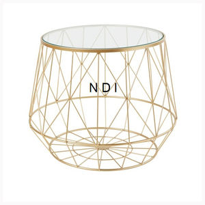 Article utilisé pour la maison Hôtel Restaurant Table basse centrale en métal au design classique Meubles de café de restaurant Table basse décorative - Product Image 1