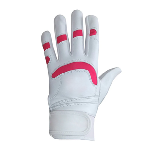 Guantes de bateo de béisbol de cuero originales hechos de cuero genuino Guantes de bateo de béisbol de protección de manos de bajo precio - Product Image 2