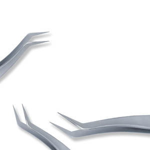 Pinzas Curvas de Precisión para Extensión de Pestañas, Acero Inoxidable Antiestático, Herramienta de Aislamiento de Volumen para Pestañas para Artistas Profesionales de Pestañas - Product Image 3