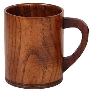 Tasse en bois faite à la main de Style nordique tasse en bois naturel Portable pour café thé et lait Design classique pour Camping cadeaux d'affaires - Product Image 5