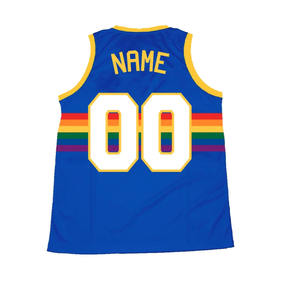 Maillot de basket réversible personnalisable en gros, 100 % polyester, vêtement de sport avec nom et numéro imprimés - Product Image 4