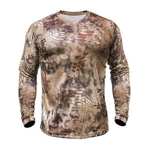 Cómodas camisas de pesca de tela elástica al por mayor camisas de pesca de camuflaje diseño personalizado sublimación poliéster ropa de pesca - Product Image 2