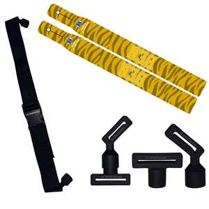 Drapeaux de plage de sublimation de colorant polychrome avec des drapeaux de plumes de tissu de polyester couleur jaune en gros drapeau personnalisé ceintures doubles latérales - Product Image 6