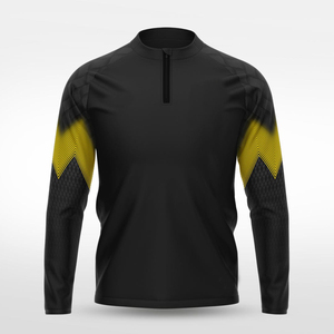 Chemises à manches longues à fermeture éclair sur le côté, réversibles, écologiques, sublimées, impression personnalisée, performance athlétique, respirantes, extensibles, ajustées - Product Image 1