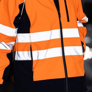 Haute qualité hommes vêtements de travail sécurité haute visibilité veste réfléchissante vêtements d'hiver en gros sécurité travail Construction veste extérieure - Product Image 3