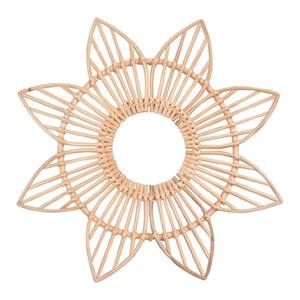 Décorations murales en miroir de rotin naturel de luxe moderne beau motif rond pour la maison chambre à coucher salles de bains salons mariages - Product Image 1