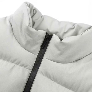 Custom Men's Winter Vest New Style Casual Zipper Puffer Sleeveless Warm Jackets Reversible High Quality Design - Product Image 3