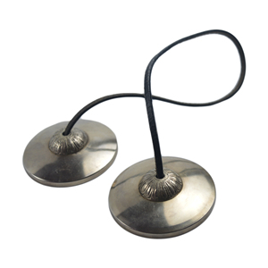 Campanas Tingsha Budistas Hechas a Mano de Latón con Acabado Dorado, Diseño de Metal de Latón para Diseño Personalizado Disponible - Product Image 3