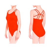 Venta al por mayor de leotardos de gimnasia para mujeres adultas con logotipo personalizado cuello en V camisola leotardo algodón ropa de baile de Ballet entrenamiento salón de baile
